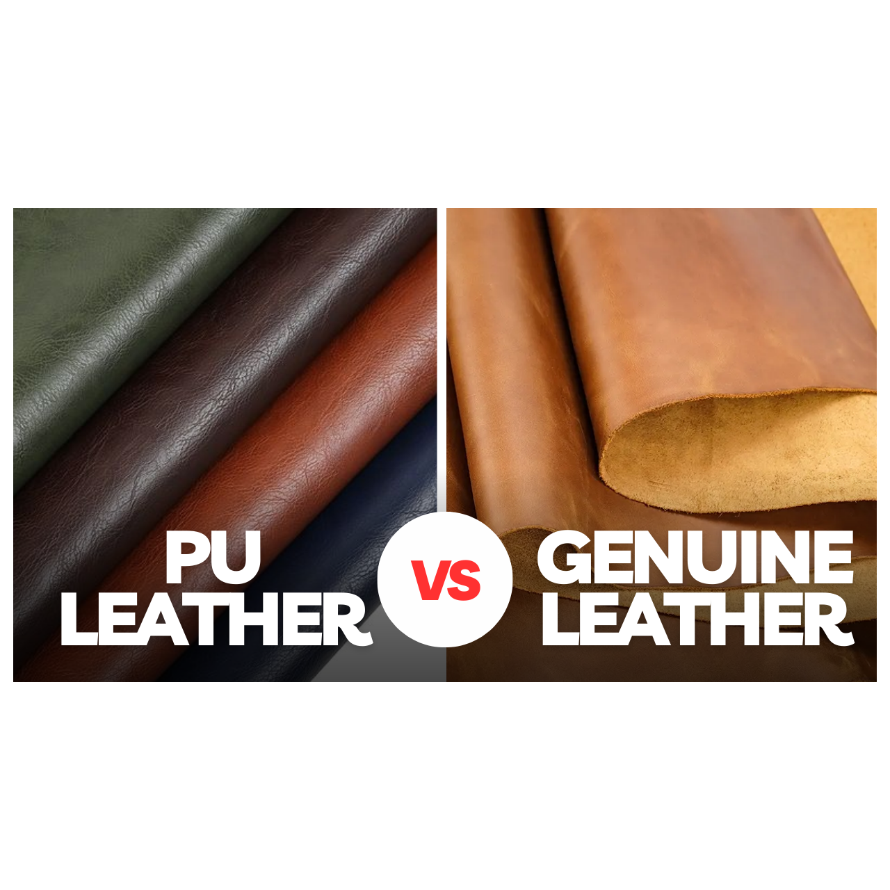 PU LEATHER VS GENUINE LEATHER 