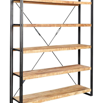 Industrial Vintage Style Large Open Bookcase