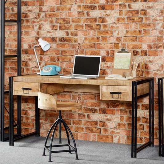 Industrial Vintage Computer Table