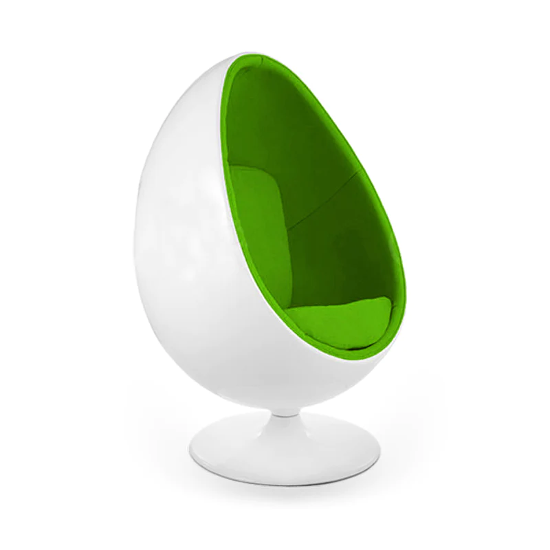 Egg Pod Chair-Green Interior 