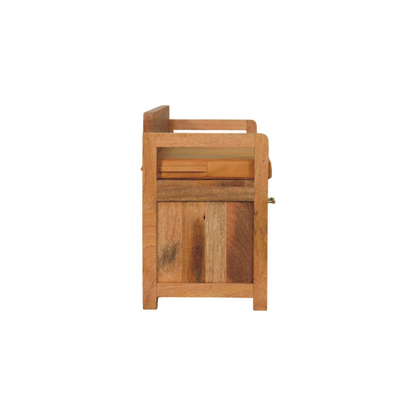 Oxford Oak-ish 2 Drawer Storage Bench - HOMEBELLA