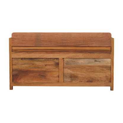 Oxford Oak-ish 2 Drawer Storage Bench - HOMEBELLA