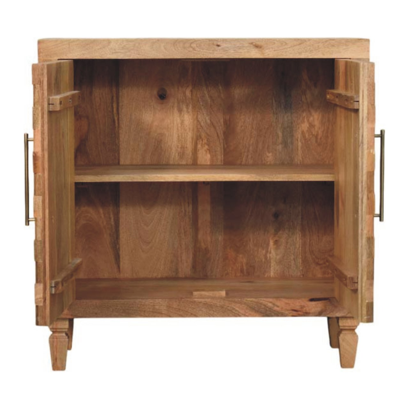 Cadiz Carved Block Cabinet - HOMEBELLA