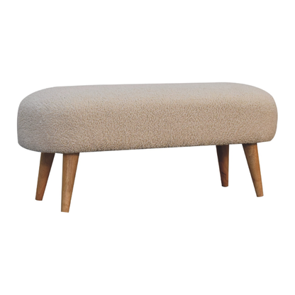 Boucle Hallway Bench - HOMEBELLA