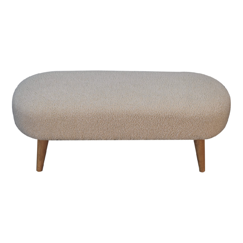 Boucle Hallway Bench - HOMEBELLA