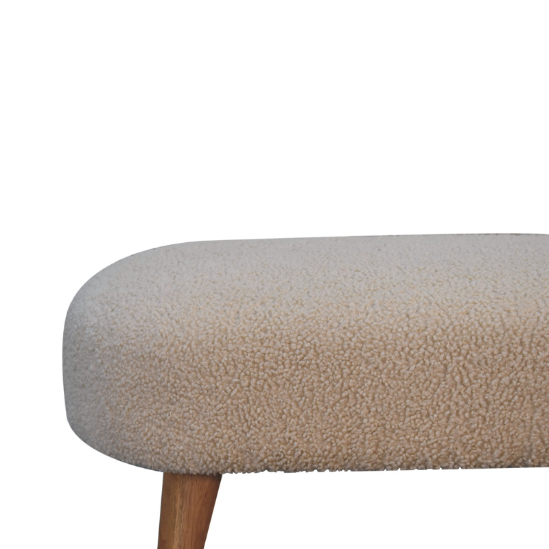 Boucle Hallway Bench - HOMEBELLA