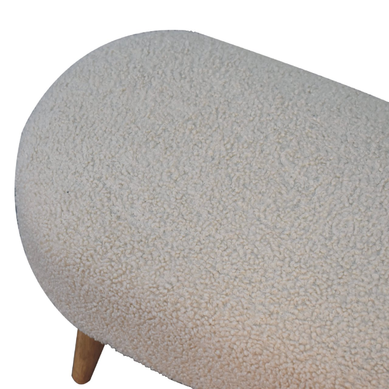 Boucle Hallway Bench - HOMEBELLA
