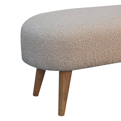 Boucle Hallway Bench - HOMEBELLA
