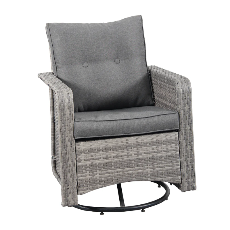 Leigh Rattan Garden Sofa Set – 4 Piece Outdoor Lounge Set - HOMEBELLA