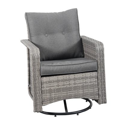 Leigh Rattan Garden Sofa Set – 4 Piece Outdoor Lounge Set - HOMEBELLA