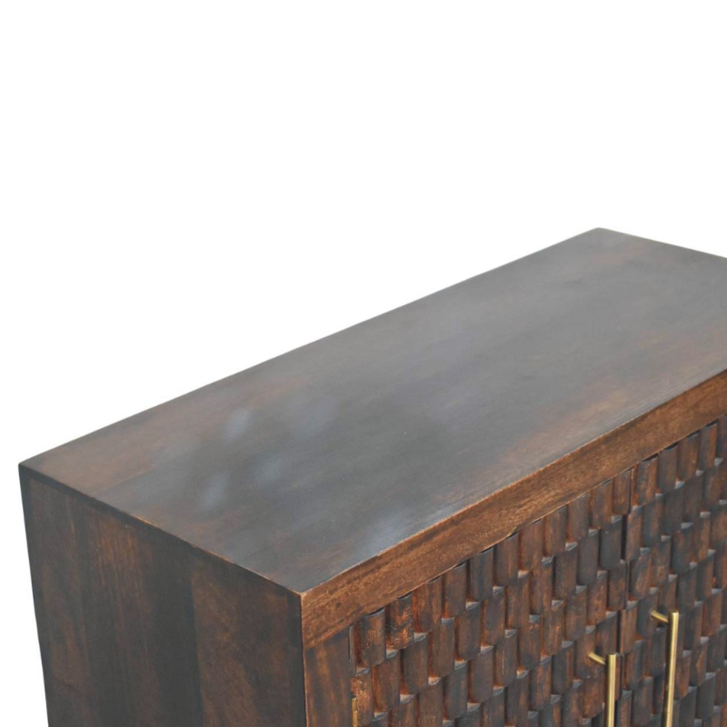 Carved Panel Cabinet - HOMEBELLA