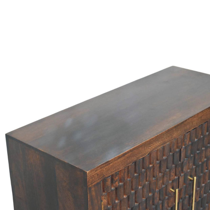 Carved Panel Cabinet - HOMEBELLA