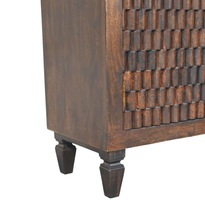 Carved Panel Cabinet - HOMEBELLA