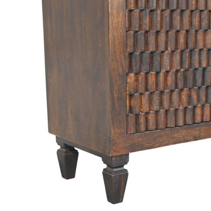 Carved Panel Cabinet - HOMEBELLA