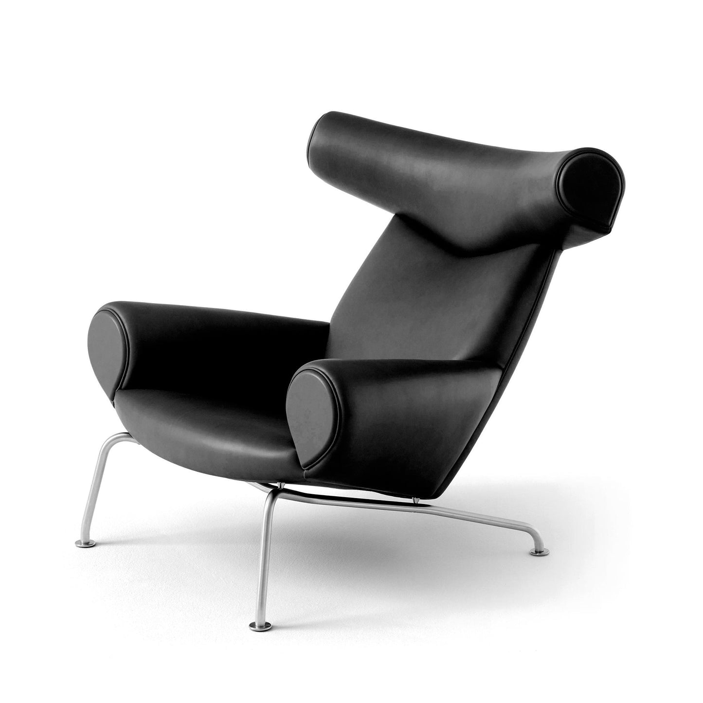 Designer Style Armchair, Genuine Leather - HOMEBELLA