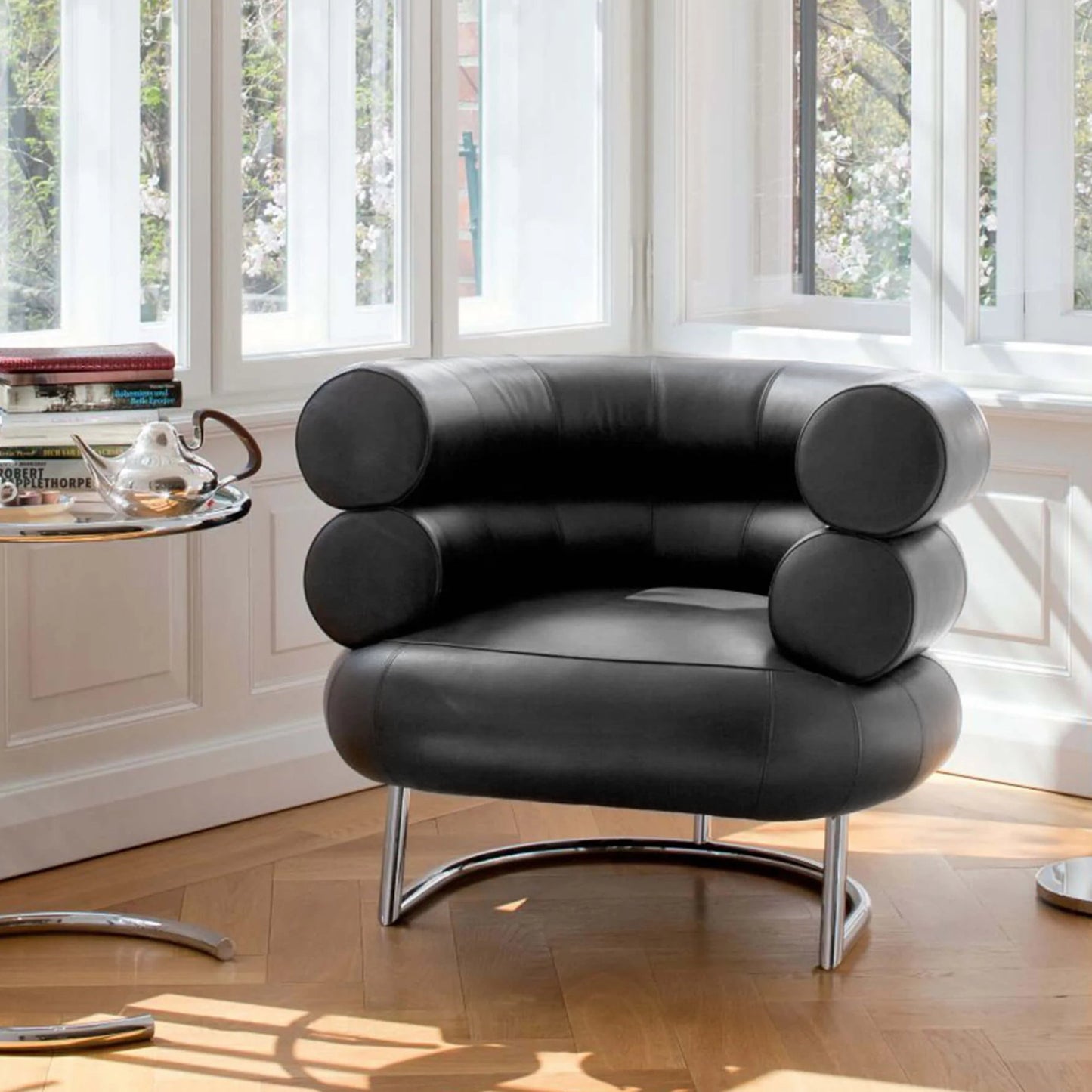 Designer Style Chester Armchair, Leather