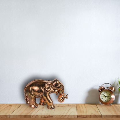 Buy Two Get One Free-- Small Copper Brushed Elephant Figurine Set of 3 Units - HOMEBELLA