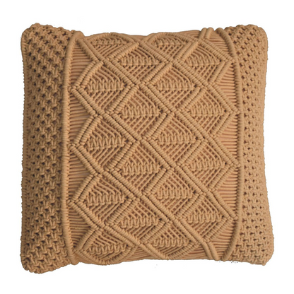 This Chunky Knitted cushion will sure make a cozy addition to your home. Made from 100% cotton, this knitted cushion has a charming mustard tone throughout and is wonderfully soft, add this cushion singularly or as a pair on your armchair or sofa for extra comfort.  This product is handcrafted individually and as every piece is unique please do expect variations in finish, texture, size and should not be considered as a defect