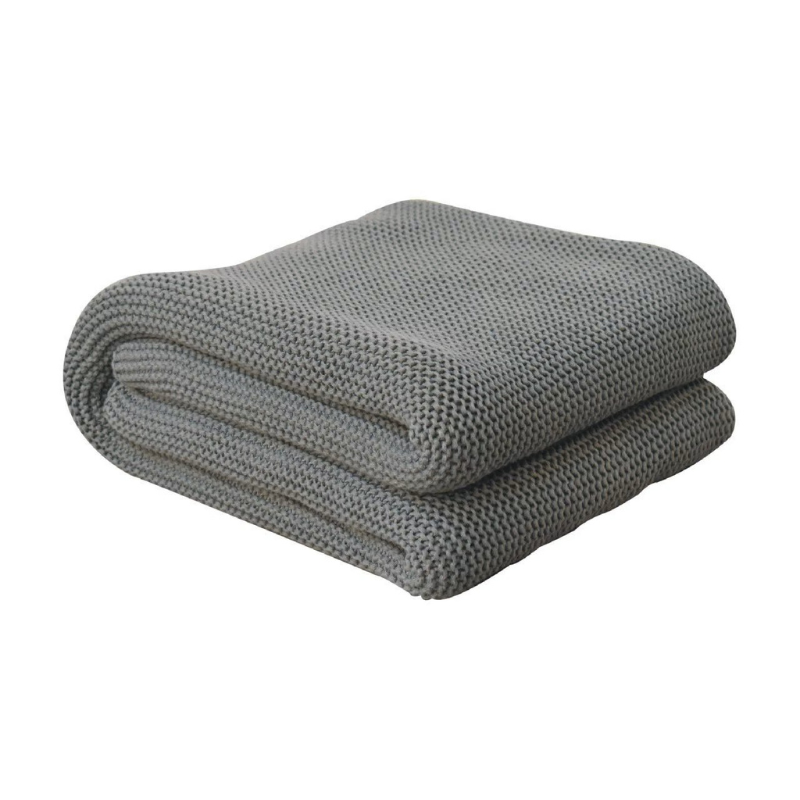 Hand-knitted for a modern yet timeless look, this super soft olive green knitted throw is perfect for bringing comfort and warmth to your home. This throw is available in 4 beautiful colours allowing you to easily coordinate it with an array of décor styles.