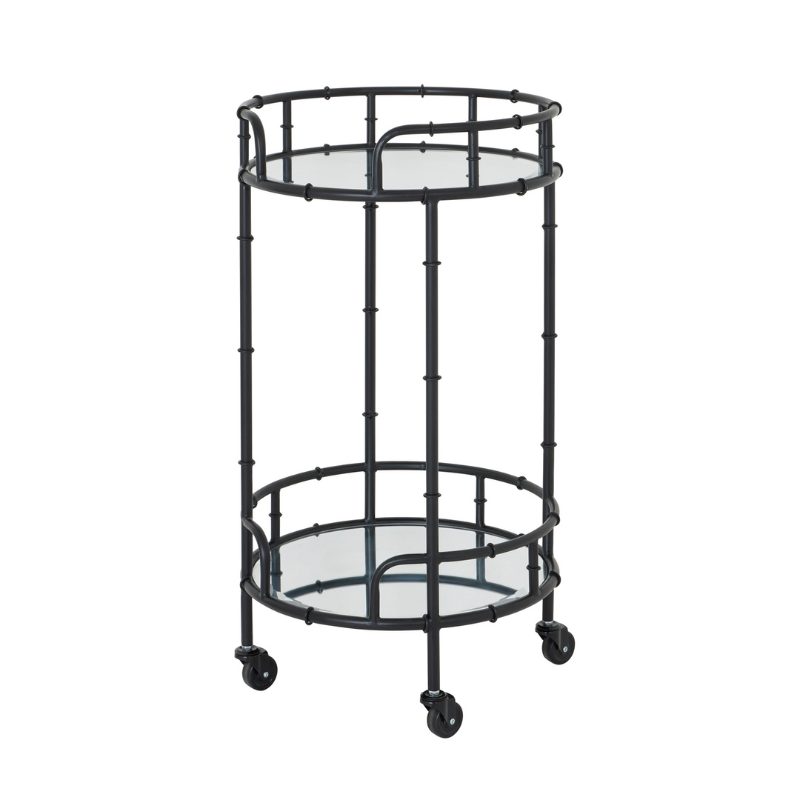 Elevate your home decor with our Black Round Drinks Trolley, available at an exclusive Discount of 60% for a Limited Time Only. With its compact and movable design, it's a practical addition to any home. Avail the offer now and get free delivery with your purchase.