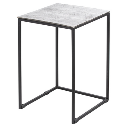 Farrah Collection Silver Nest Of Three Tables - HOMEBELLA