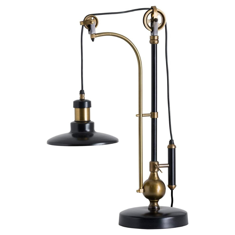 This is the Hudson Adjustable Large Table Lamp, part of the Hudson range this piece features a bold and edgy industrial look this table lamp is sure to be a show stopper in any interior and will add an individual feel to a lighting collection.