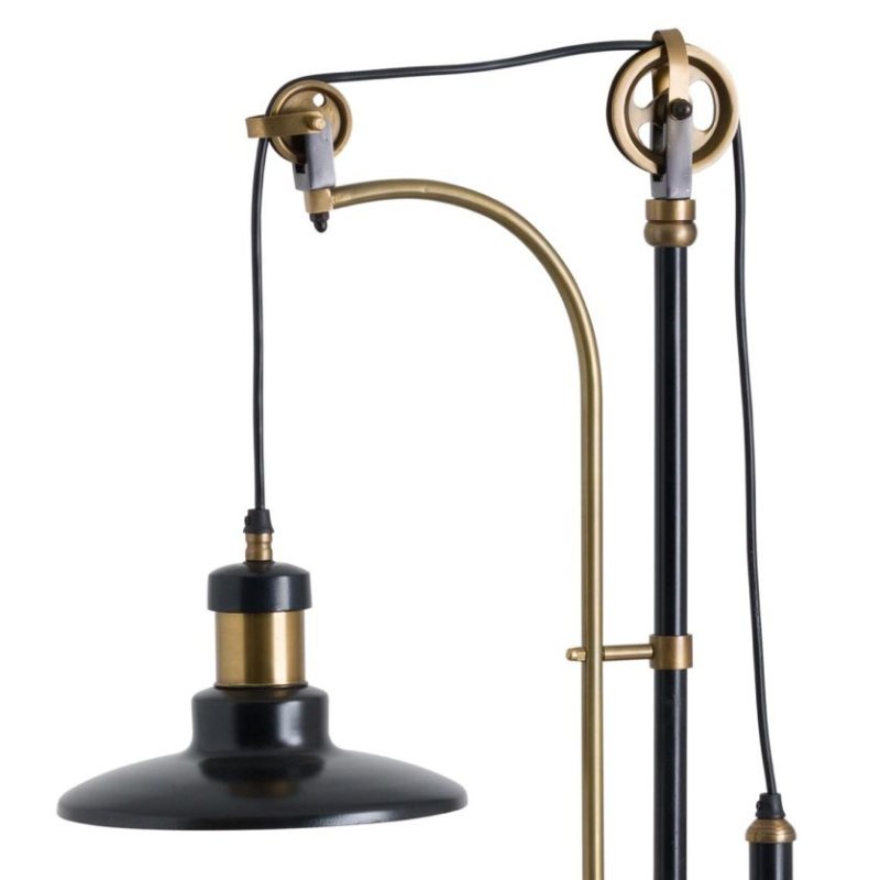 This is the Hudson Adjustable Large Table Lamp, part of the Hudson range this piece features a bold and edgy industrial look this table lamp is sure to be a show stopper in any interior and will add an individual feel to a lighting collection.