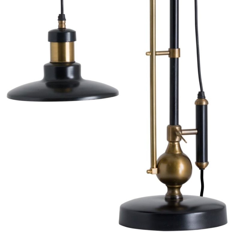 This is the Hudson Adjustable Large Table Lamp, part of the Hudson range this piece features a bold and edgy industrial look this table lamp is sure to be a show stopper in any interior and will add an individual feel to a lighting collection.