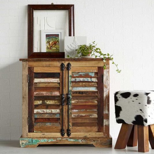 2 Door Sideboard-100 % Reclaimed Wood