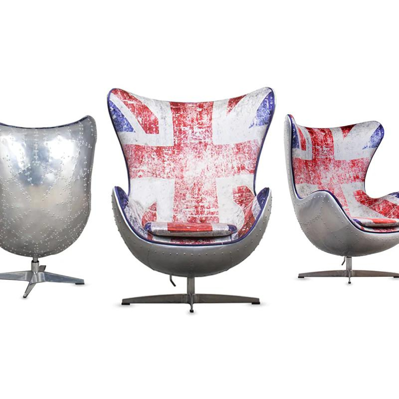 Get up to 60% Off on Arm Chair British Flag with Aluminium back. Limited Time Offer, and Free Fast Delivery in 2-5 Days. Upgrade your home décor with this stylish and comfortable armchair.