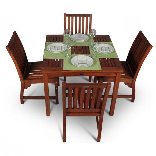 HomeBella Prime Outdoor Acacia Wood Dining Set – Square - HOMEBELLA