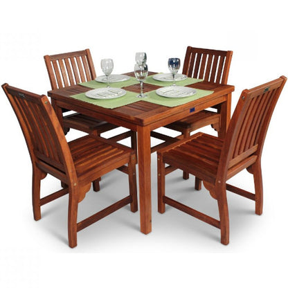  Lauren Outdoor Acacia Wood Dining Set – Square